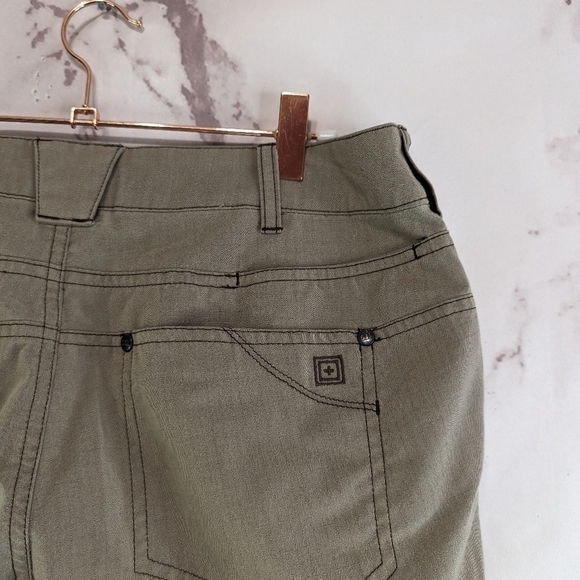 511 Tactical Pants Women 10 X 31 Khaki Tan Brown Pockets Cirrus Ripstop 5.11 - Picture 12 of 13